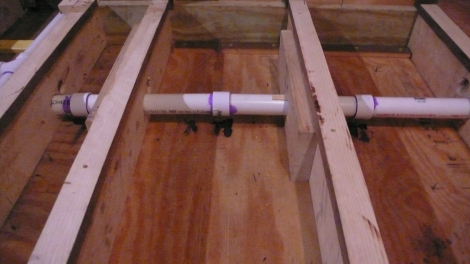 I had to install this part in sections and couple it together because the joists were too close